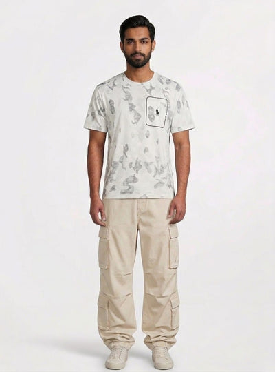 Premium Camouflage Drop Shoulder Polo Shirt for Men | Sweat Absorbent Ribbed Polo | HUMRAAZ WEAR