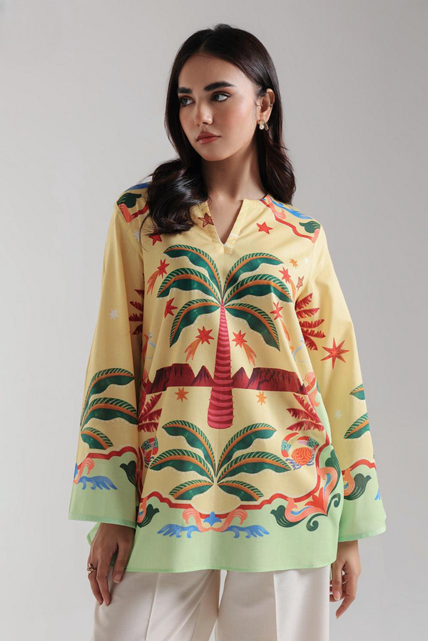 Digital ethnic design Printed top